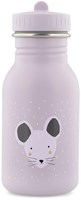 Trixie Trinkflasche Edelstahl für Kinder 350ml Mrs. Mouse auslaufsicher violett
