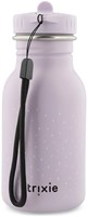 Trixie Trinkflasche Edelstahl für Kinder 350ml Mrs. Mouse auslaufsicher violett-3