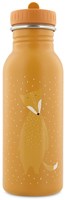 Trixie Trinkflasche - Edelstahl Kinder Wasserflasche 500ml - Mr. Fox - Auslaufsicher - Orange