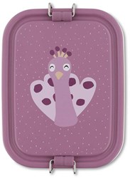 Trixie Brotdose klein Lunchbox für Kinder Mrs. Peacock Edelstahl
