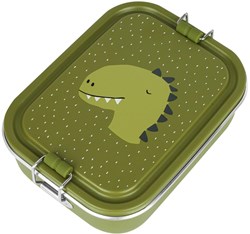 Trixie Brotdose Lunchbox Mr. Dino - Edelstahl - Grün - Kinder