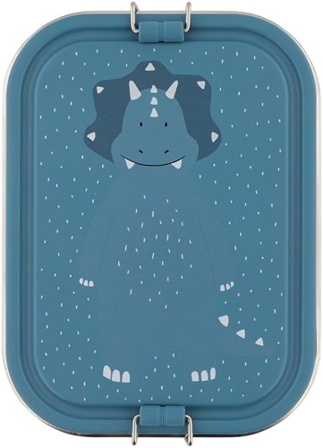 Trixie Brotdose Lunchbox für Kinder - Mr. Triceratops - Edelstahl - Blau - Dino