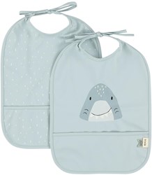 Trixie Lätzchen wasserdicht 2er-Set - Mr. Shark bunt Baby