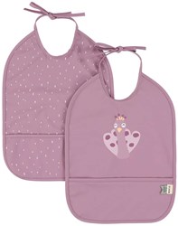 Trixie Lätzchen Set - Abwaschbar 2er-Pack Mrs. Peacock Baby Lätzchen