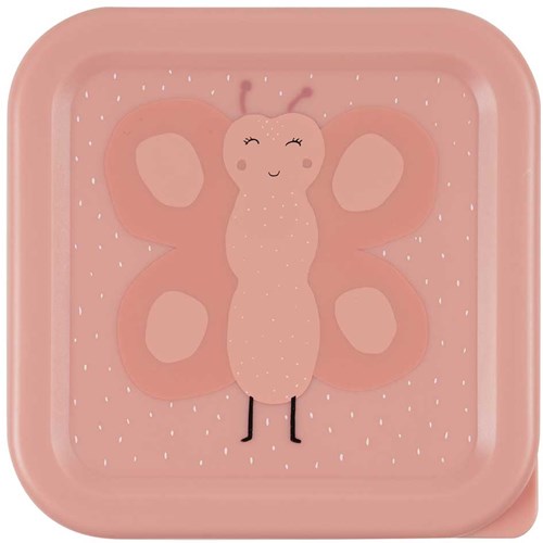Trixie Snackbox Set - 3-teiliges Lunchbox-Set Mrs. Butterfly für Kinder