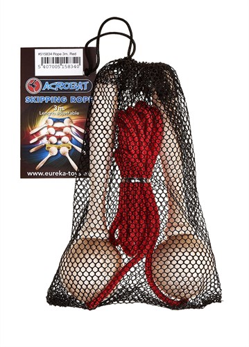 Acrobat 515834 Springseil, verstellbar, 3 m, rot-2