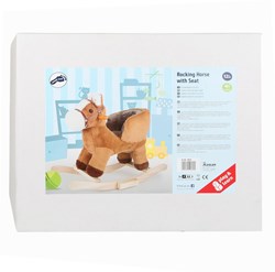Small Foot Holz Schaukelpferd braun mit Geräusch und Sitz Spielzeug