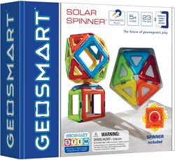 GeoSmart magnetisches Konstruktionsspielzeug Solar Spinner Lernspielzeug 23-teilig