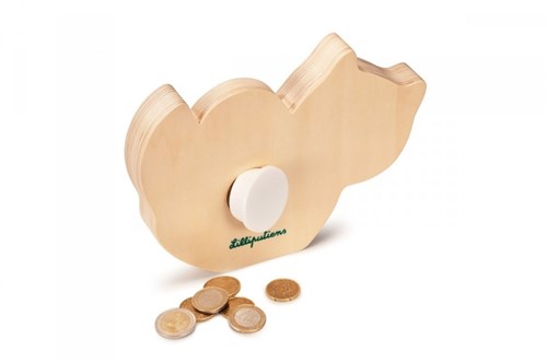 Lilliputiens Spardose Alice - Holz Tier Spardose für Kinder-3