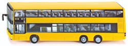 Siku MAN Doppeldeckerbus Spielzeugmodell 1:87 gelb mit Gummibereifung