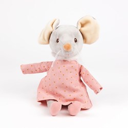 Egmont Toys Kuscheltier Maus Agathe rosa Plüsch 26 cm für Kinder