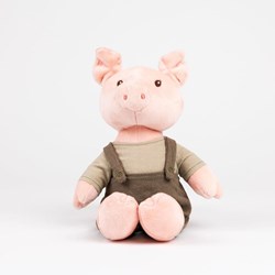 Egmont Toys Kuscheltier Schwein Bart 26 cm Plüsch Babyspielzeug