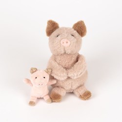 Egmont Toys Kuscheltier Schwein mit Baby - Plüsch Schwein 0+