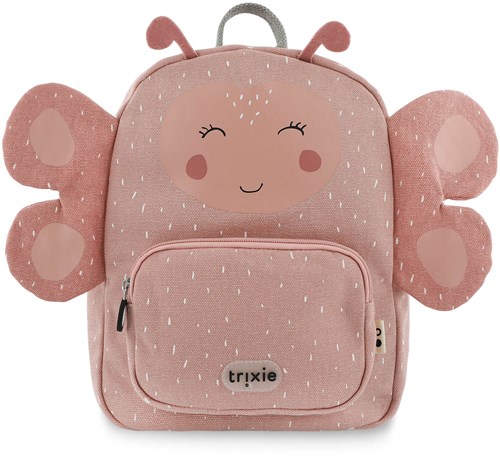 Trixie Kinderrucksack Mrs. Butterfly - wasserabweisender Schulranzen Schmetterling rosa