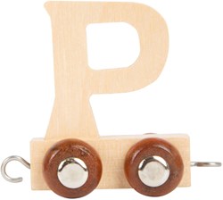 Small Foot Holzbuchstaben-Zug Buchstabe P Set 12 Stück Spielzeug