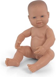 Miniland Babypuppe Junge 40cm - Realistische Spielzeugpuppe für Kinder