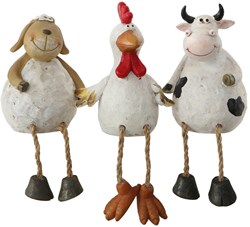 Boerderijdier met bungelbenen H20cm