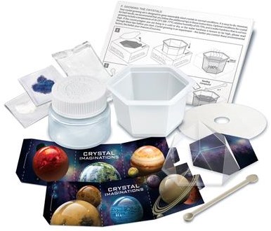 4M Science Kristallzucht Set Raum Blau Lernspielzeug 9cm-2