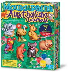 4M Bastelset Gießen und Bemalen australische Tiere Spielzeug