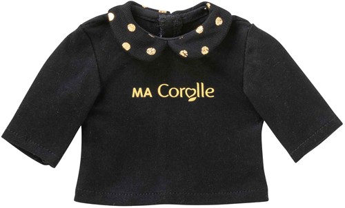Corolle Puppen T-Shirt schwarz gold 36cm - Puppenkleidung Accessoire-2