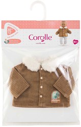 Corolle Puppenjacke Velours Kleine Entdecker 30cm braun Fleece