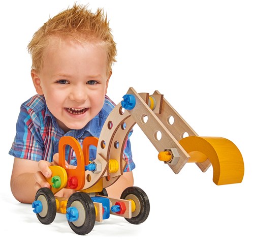 Eichhorn Constructor Bauset Bagger 90-teilig Spielzeug-2