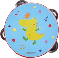 Eichhorn Holz Tamburin Musikinstrument für Kinder FSC-2