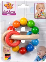 Eichhorn Holz Baby Greifring 3D sensorisches Spielzeug FSC Holz