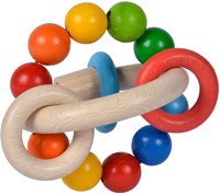 Eichhorn Holz Baby Greifring 3D sensorisches Spielzeug FSC Holz-2