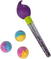 Glibbi Badepinsel Badebombe buntes Badespielzeug mit 3 Badebomben-2