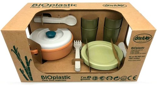 Dantoy Bio Spielzeuggeschirr Dinner Set - 22-teilig nachhaltiges Spielzeug-2