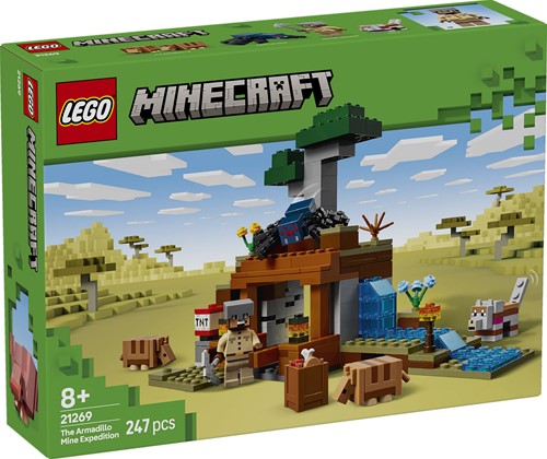 LEGO Minecraft 21269 De Gordeldieren Bij de Mijn