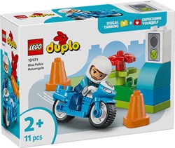 LEGO Duplo blaues Polizeimotorrad Spielzeug für Kleinkinder