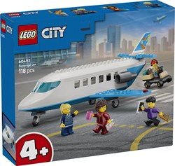 LEGO City Passagierflugzeug Spielzeug Flugzeug Bauset für Kinder 60492