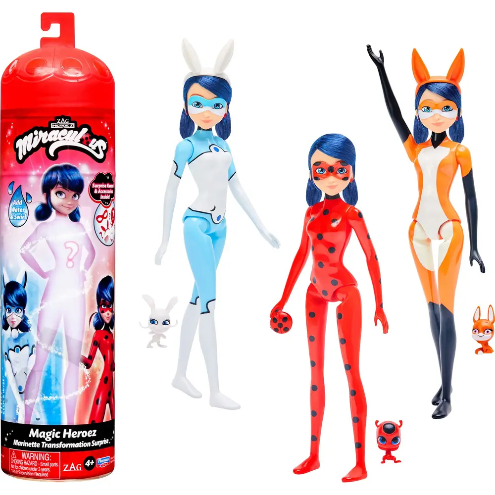 Bandai Puppe Marinette Farbwechsel Miraculous Ladybug 26cm Spielzeug