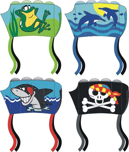 Knoop Kites Mini Parafoil Drachen mit Leine 42x30cm buntes Spielzeug