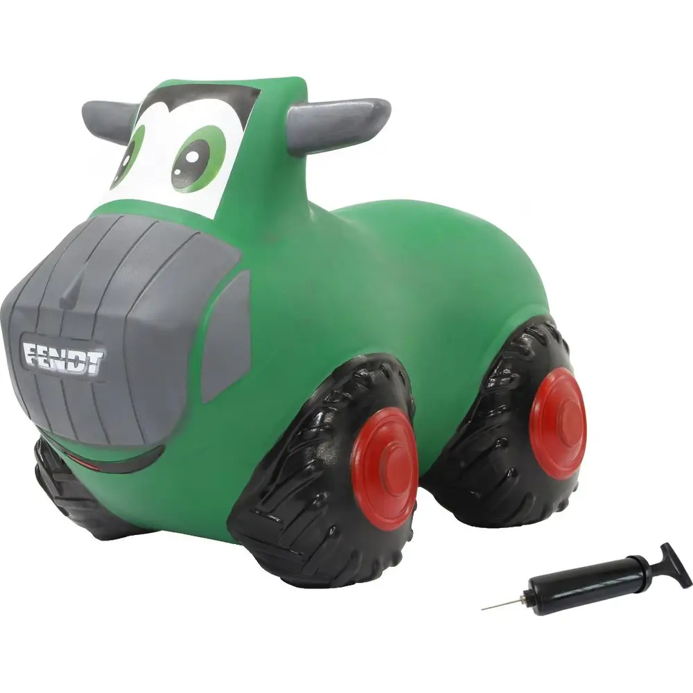 Jamara Fendt Hüpftraktor mit Pumpe - Spielzeug Traktor grün