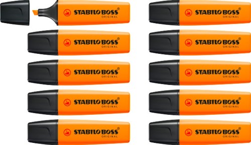 10 Stabilo-Marker Orange 70/54