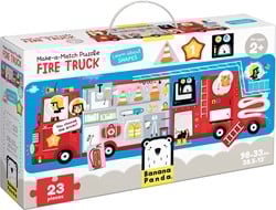 Banana Panda Spiel das Puzzle Feuerwehrauto 2+