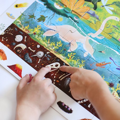 Banana Panda Find and See Puzzle Dinosaurier 4+-3