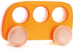 Bajo Holzbus - nachhaltiges Spielzeug für Kinder, orange
