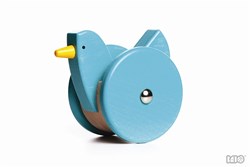Bajo Holz Wippfigur Huhn - Blaues Spielzeug für Kinder