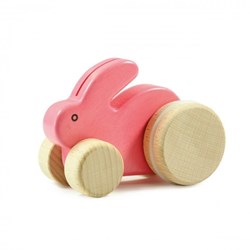 Bajo Holz Hase - Spielfigur in Rosa, nachhaltiges Spielzeug