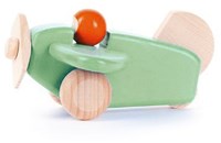 Bajo Holzflugzeug mit Pilot - Mint Spielzeugflugzeug