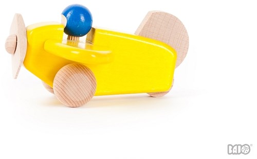 Bajo Holzflugzeug mit Pilot - Spielzeug Koralle-2