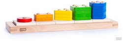 Bajo Holzpyramide Stapelbrett mit bunten Figuren Spielzeug