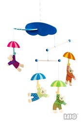 Bajo Holz Baby Mobile Bären - beruhigendes Spielzeug für das Babyzimmer