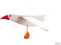 Bajo Holz Spielzeugflugzeug Seagull Mewa weiß multi colour-3