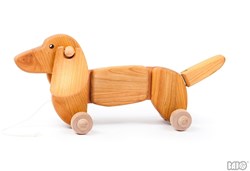 Bajo Holz Dackel Welpe - nachhaltiges Spielzeug für Kinder