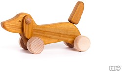 Bajo Holzspielzeug Dackel Welpe Fahrzeug - nachhaltiges Holzspielzeug